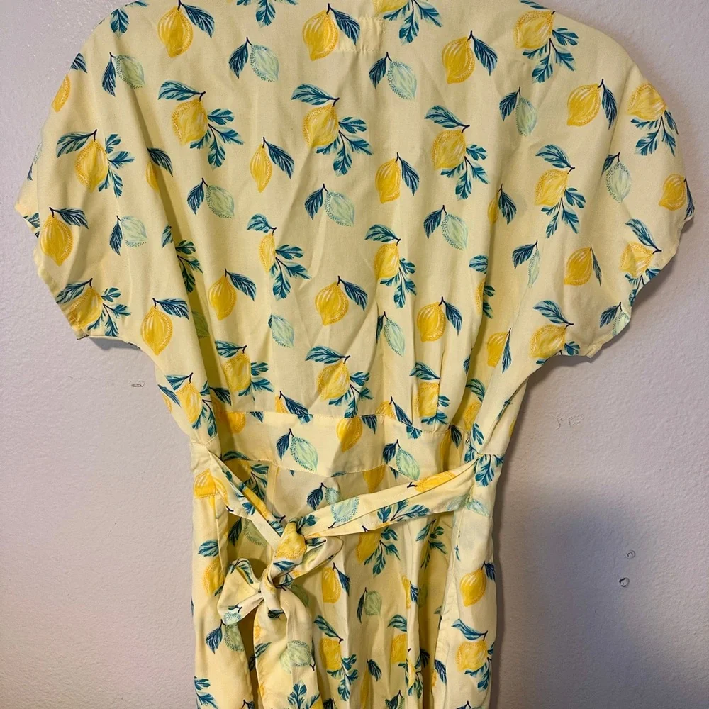 Marine Layer Camila Mini Dress
$188 Lemon print sundress sz Small A line flutter - Picture 4 of 7
